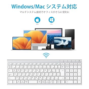 Amazon.co.jp: iClever キーボード ワイヤレス キーボード